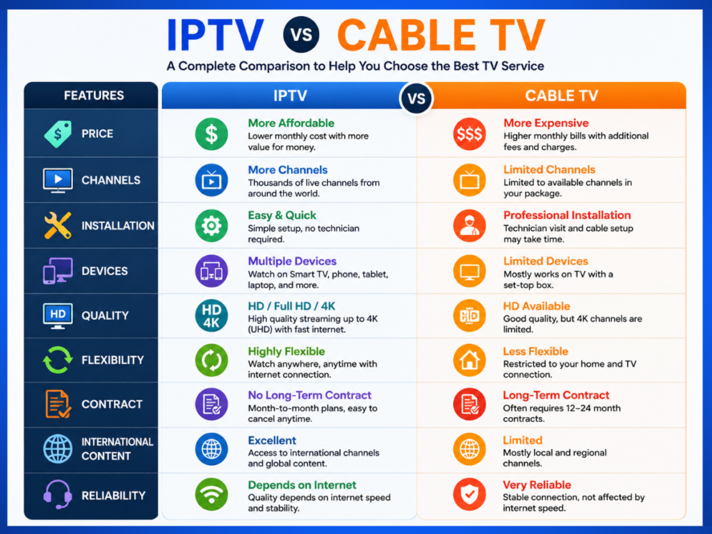 IPTV vs Cable TV: Which Is Better in 2026?